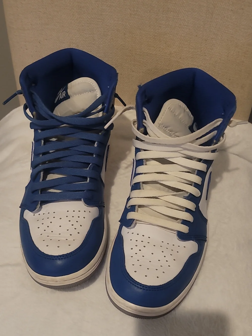 Nike Men’s High-Top Sneakers - Blue / White / Gray